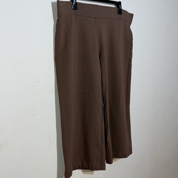 Purejill Womens Pima Cotten Blend Wide leg Capri Pants Size Large - Picture 4 of 12